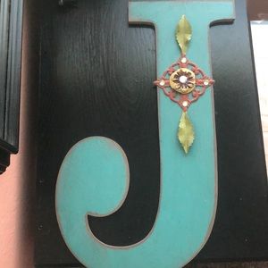 Letter J wall decor